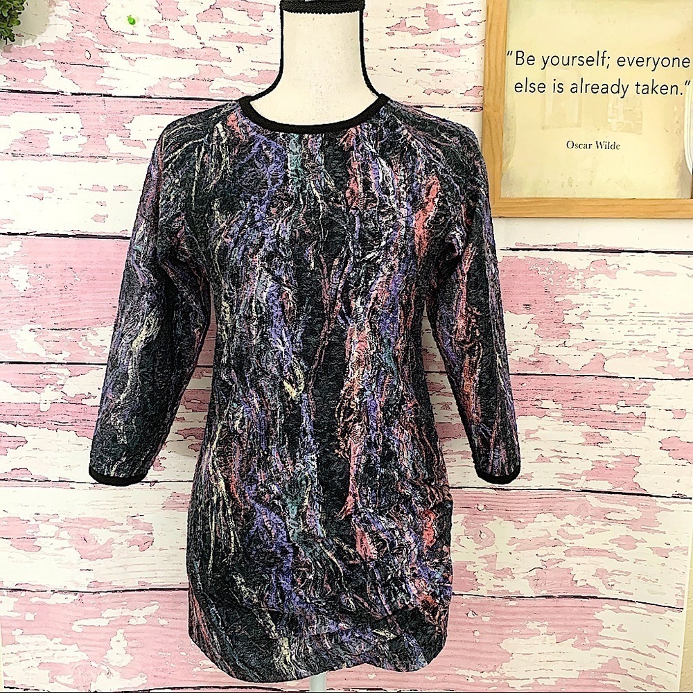 JOE’S JEANS Multicolor 3/4 Sleeve Tunic Top Small
